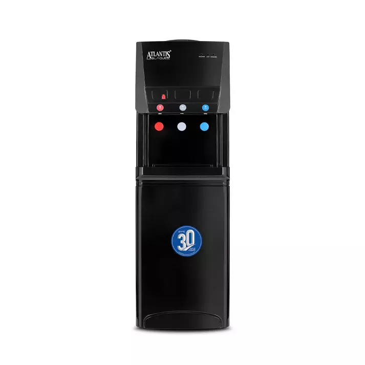 The sleek, all-black Atlantis Blaque Floor Standing Water Dispenser in a modern Gurgaon office. The sleek, all-black Atlantis Blaque Floor Standing Water Dispenser in a modern Gurgaon office.
