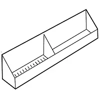 Omni Tilt Out Tray 14 1/4" - Graphite