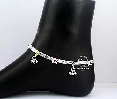 Traditional silver payal wholesale