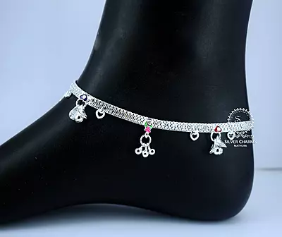 Traditional silver payal wholesale