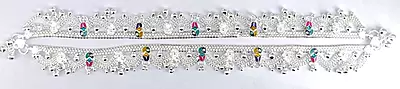 Traditional Bengali Silver Anklets
