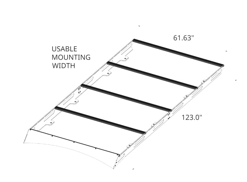 Ford Transit 148" Mid-Roof Rack