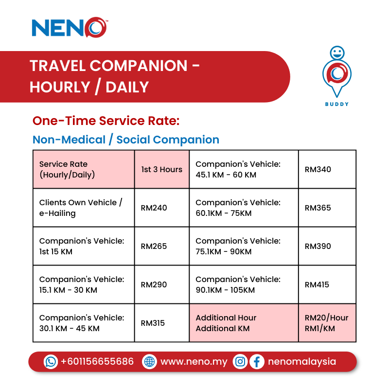 Travel Companion (Hourly / Daily) Service
