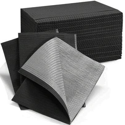 Dental bibs / tray savers - 15 sheets in a pack (Black) Dental bibs / tray savers - 15 sheets in a pack (Black)