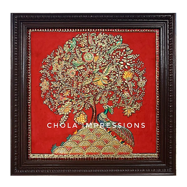 Tree of Life (Kalpavriksham) - 2.4 x 2.4 ft