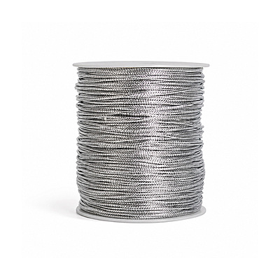 Trenza Cordon M-104 Plata Rollo X 144 Yardas