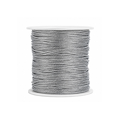 Trenza Cordon M-106 Plateado Rollo X 144 Yardas