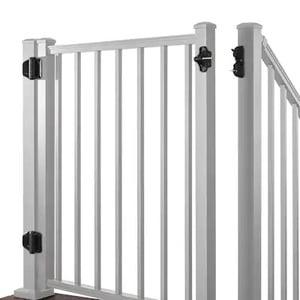 TREX Aluminum Adjustable Gate - Square Balusters TREX Aluminum Adjustable Gate - Square Balusters