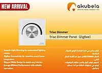 ZigBee Triac Dimmer Panel(White)