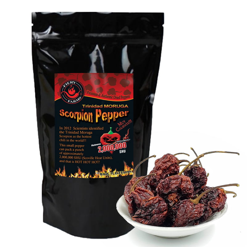$ WT - Red Moruga Scorpion Dried Pods | Whole Moruga Scorpion Chile Pods (Sizes)