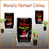Set of 3 (Ghost chili ,Chocolate Habanero, Cherry Pepper)