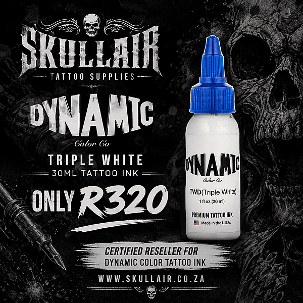 Triple White Dynamic (USA) Tattoo Ink 1 oz. Bottle 30ml Triple White Dynamic (USA) Tattoo Ink 1 oz. Bottle 30ml