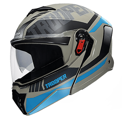 STUDDS TROOPER D1 MATT GREY N1 BLUE D/V (L)