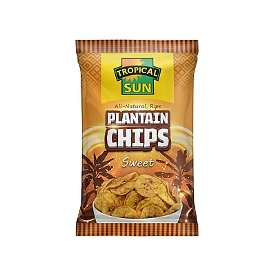 25641 Tropical Sun Plantain Chips Sweet 70g X 12