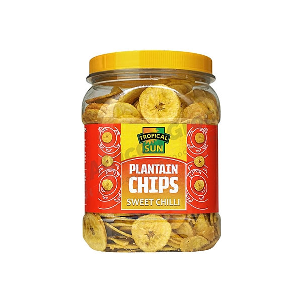 25432 Tropical Sun Plantain Chips Sweet Chilli 450g X 6