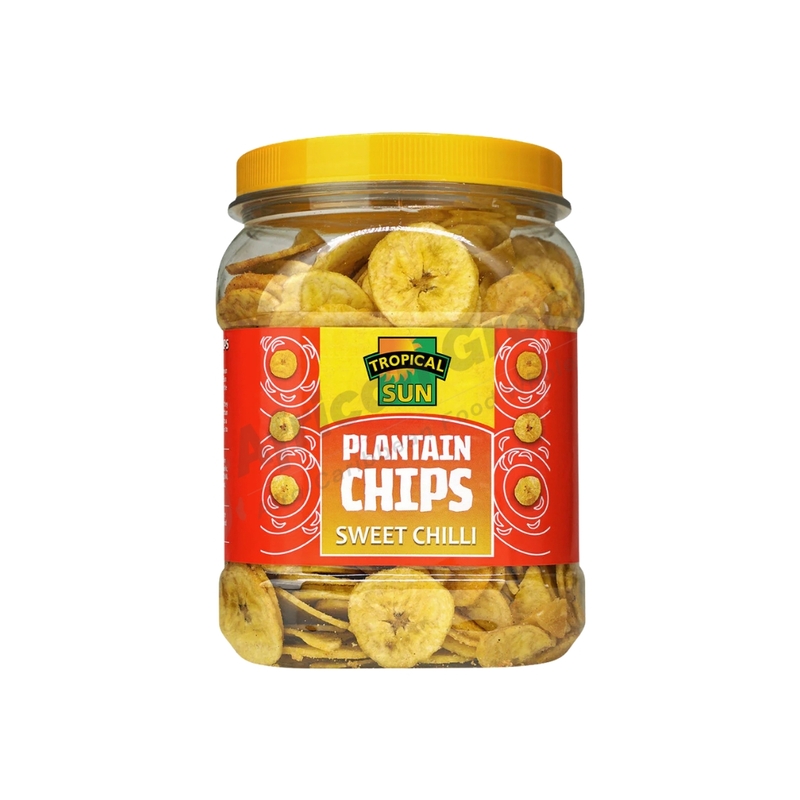 25432 Tropical Sun Plantain Chips Sweet Chilli 450g X 6