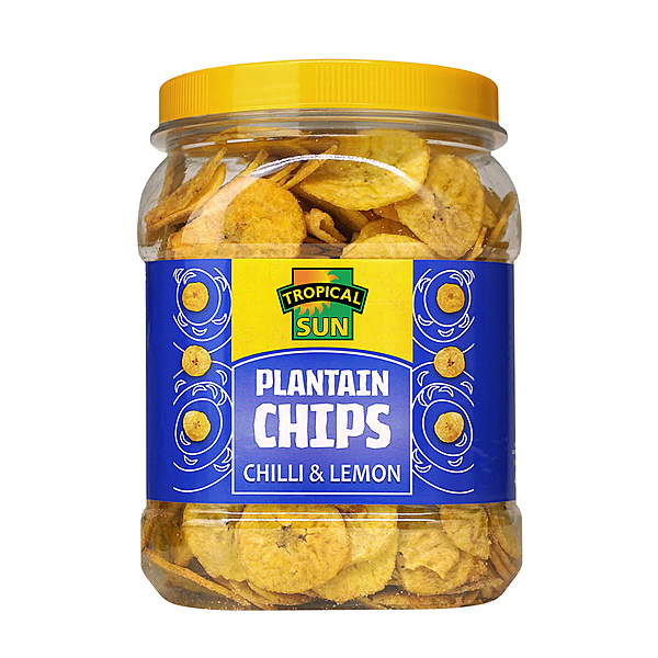 26164 Tropical Sun Chilli And Lemon Plantain Chips 450g X 6