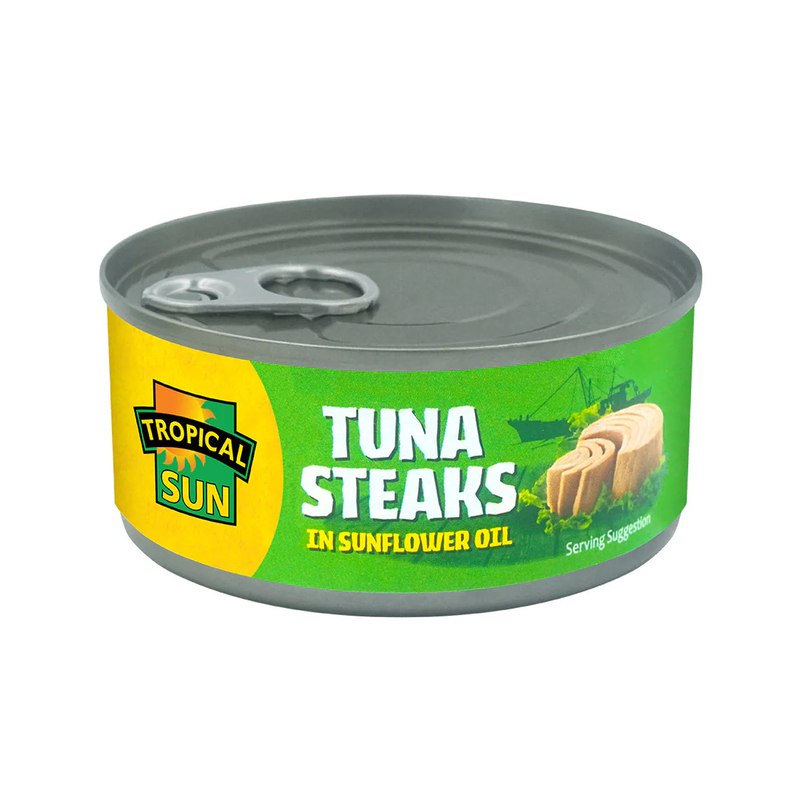 25057 Tropical Sun Tuna Steaks Sunflower 160g X 6