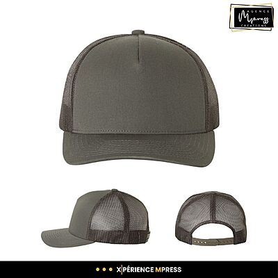 Casquette YP 5 panneaux courbée