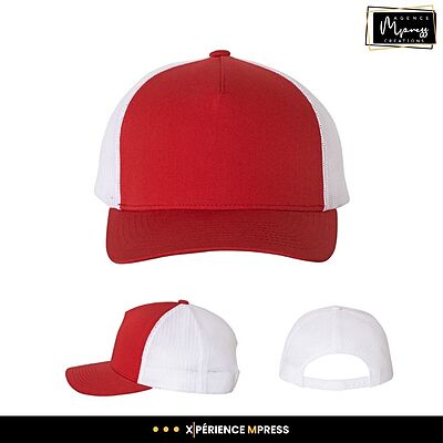 Casquette YP 5 panneaux courbée