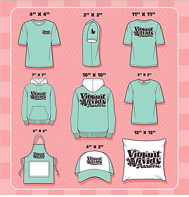 Apparel Print Size Chart