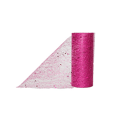 Tull Spyder Escarcha 15Cm Fucsia Rollo X 10 Yardas
