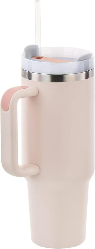 Stainless Steel Double Wall Insulated Tumbler with Handle - 40 oz