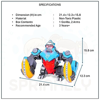 Tumbling and Flipping Musical Gorilla Toy