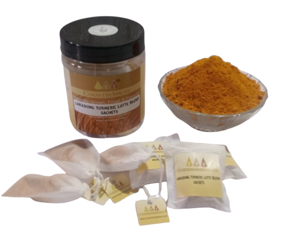 CountrySpice Lakadong Turmeric Latte Blend ( Sachet Pack)