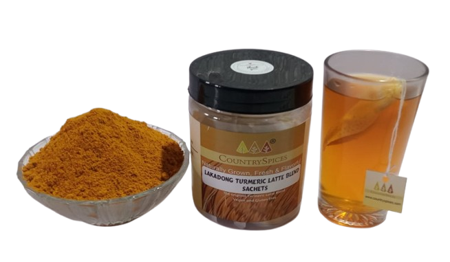 CountrySpice Lakadong Turmeric Latte Blend ( Sachet Pack) CountrySpice Lakadong Turmeric Latte Blend ( Sachet Pack)