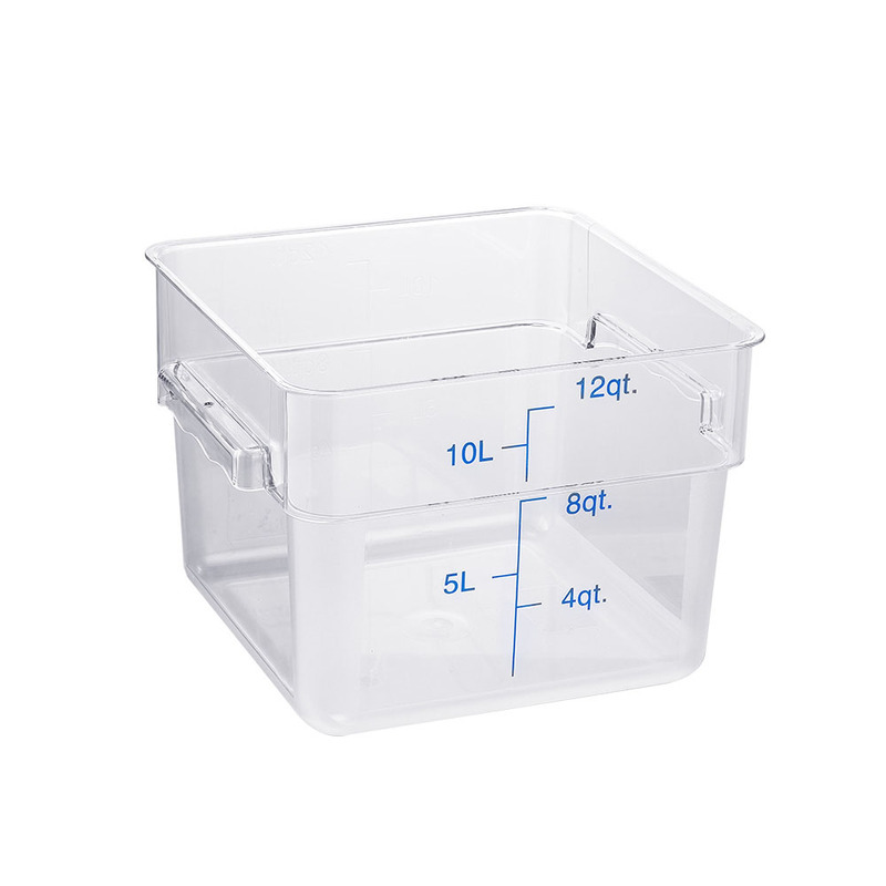 Contenedor cuadrado policarbonato transparente 12 Litros