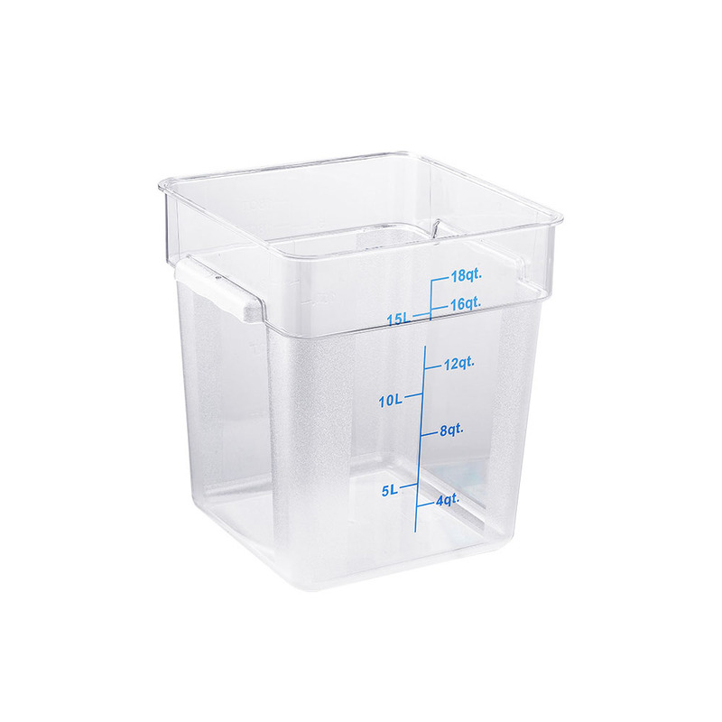 Contenedor cuadrado policarbonato transparente 18 Litros