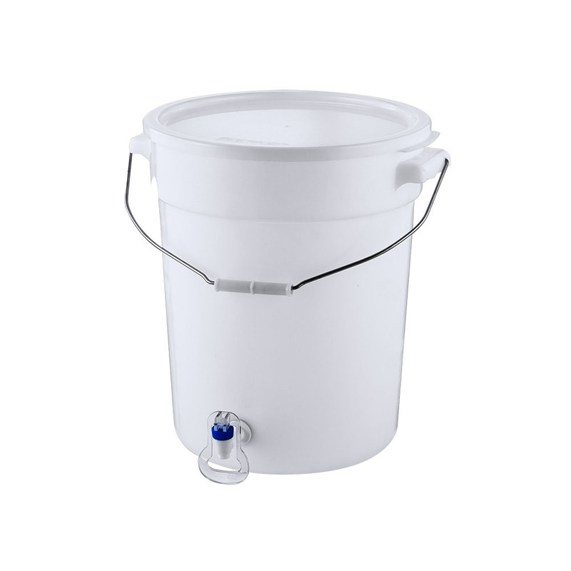 Dispensador de jugos con grifo en tina de plástico de 20 Litros