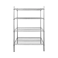Estantería cromada 1220x455x1800mm U-EC-45