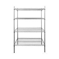 Estantería cromada de 1220x530x1800mm U-EC-53