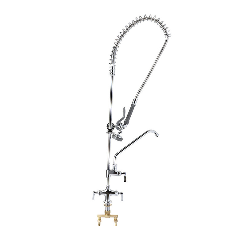 Manguera de prelavado de piso 4 pulgadas entre centros con mezcladora