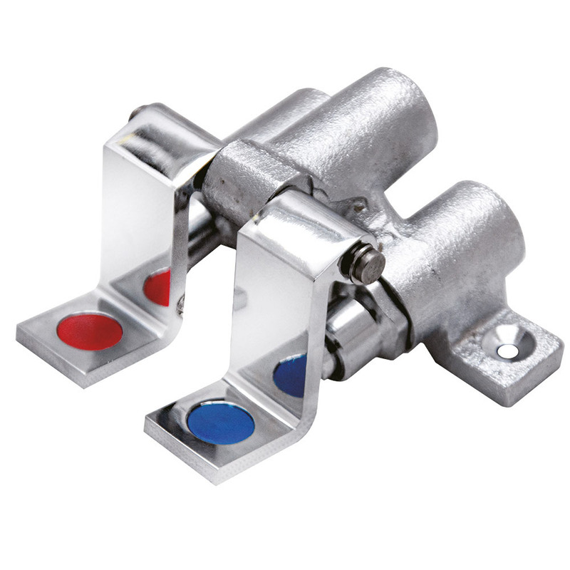 Válvula de pie doble media pulgada