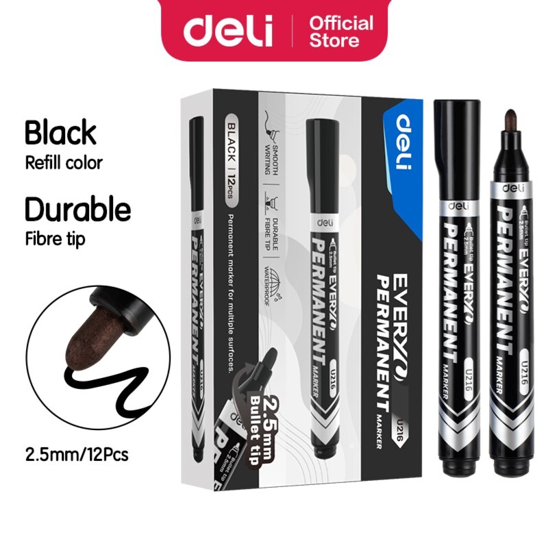 DELI U216 EVERY PERM BULLET MKR BLACK