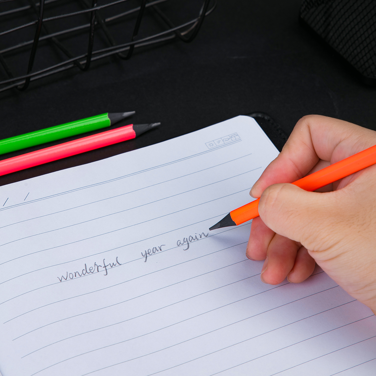 DELI U547 ENOVATION NEON HB PENCILS