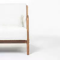Leo 2 Seater Sofa White Bucle