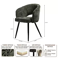 Linda Dining Chair Dark Green