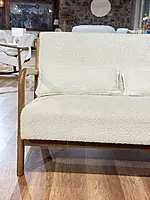 Leo 2 Seater Sofa White Bucle