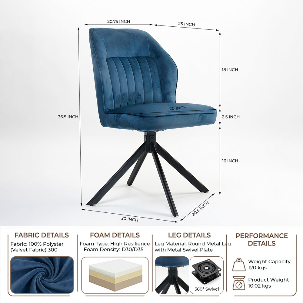 Brisk Swivel Study Chair