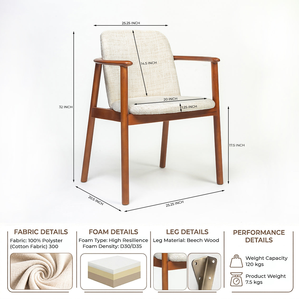 Magna Wooden Dining Chair