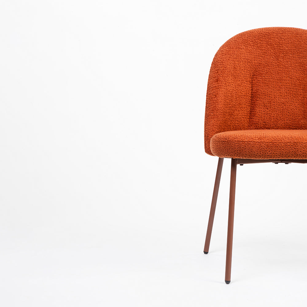 Lisbon Dining Chair Rust Red