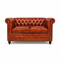 Chester 2 Seater Cognac Leather Sofa