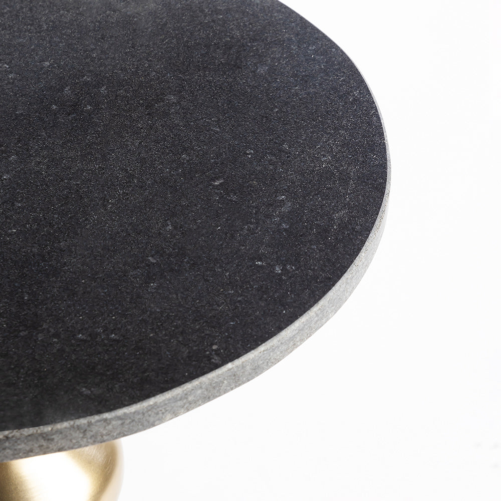 Aura Side Table Brass Finish