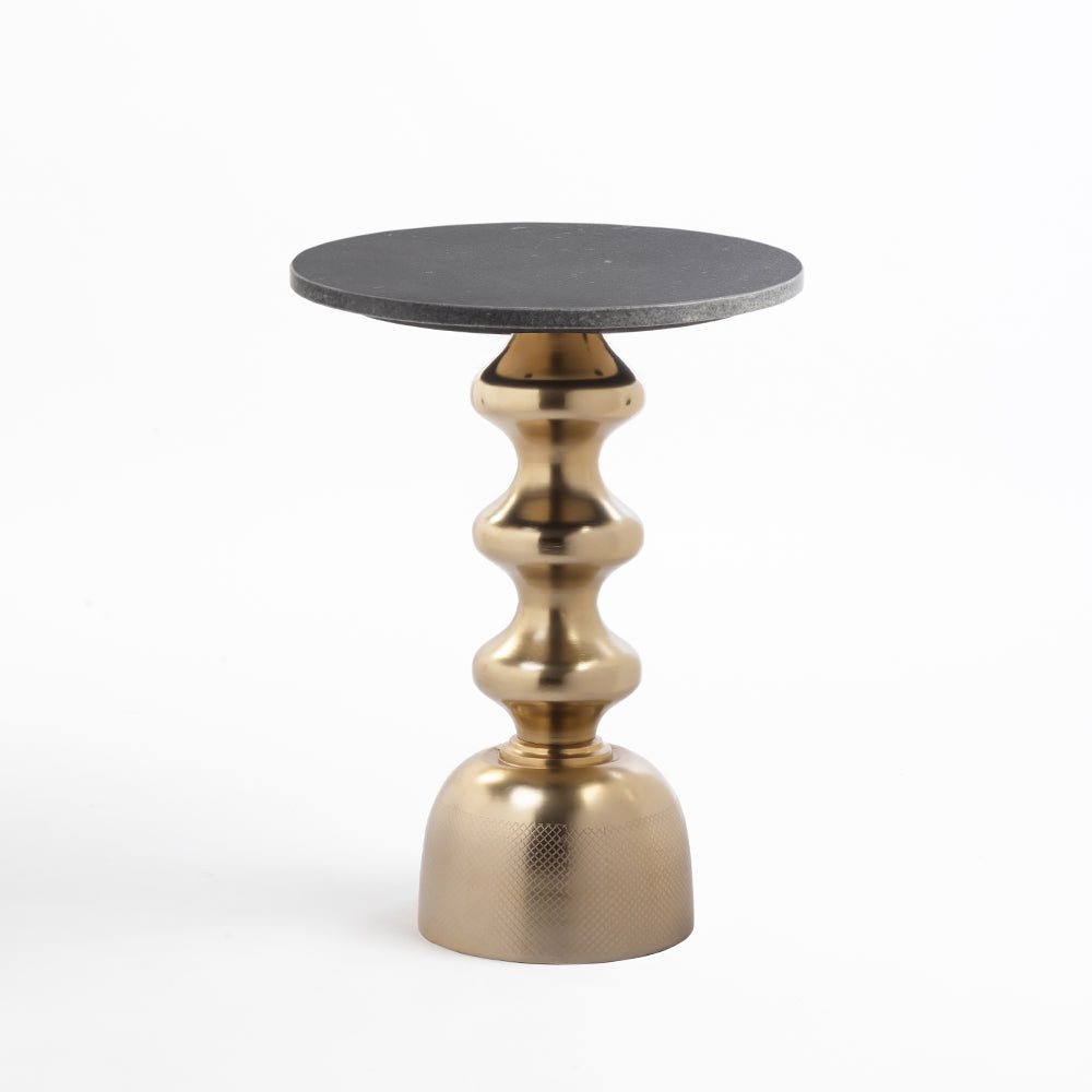 Aura Side Table Brass Finish
