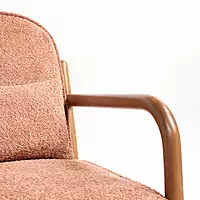 Leo Armchair Dusty Rose Brown