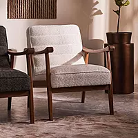 Sula Wooden Armchair White